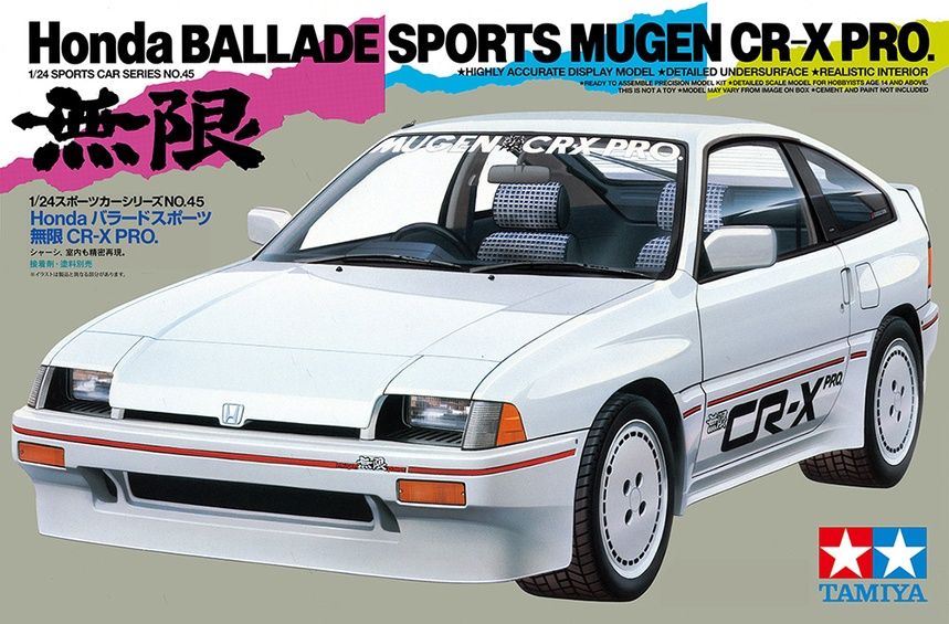 Tamiya 1/24 Honda Ballade Sports Mugen CR-X Pro 24045
