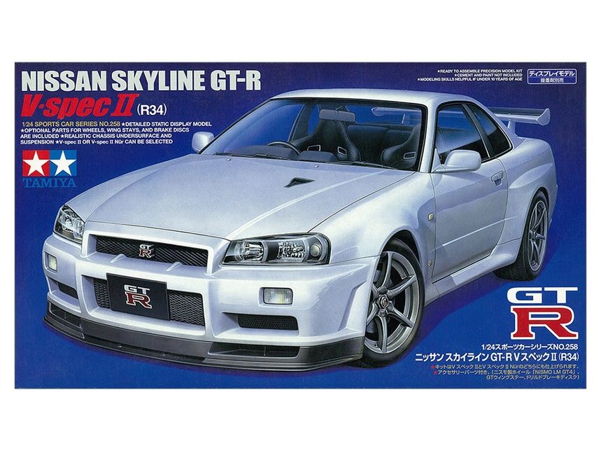 Tamiya 1/24 Nissan Skyline GT-R (R34) - V.spec II 24258
