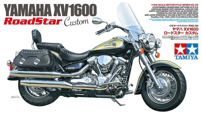 Tamiya 1/12 Yamaha XV1600 Road Star Custom 14135