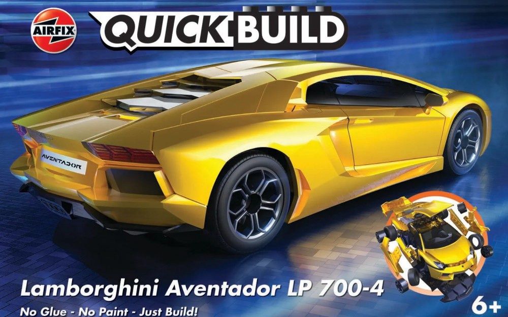 Airfix Quickbuild  Lamborghini Aventador - Yellow J6026
