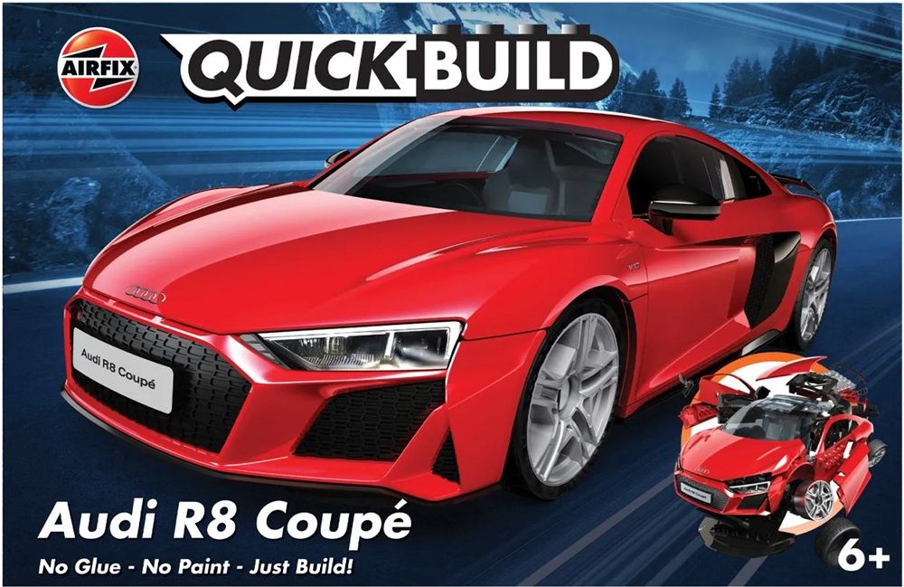 Airfix Quickbuild  Audi R8 Coupe - Red J6049