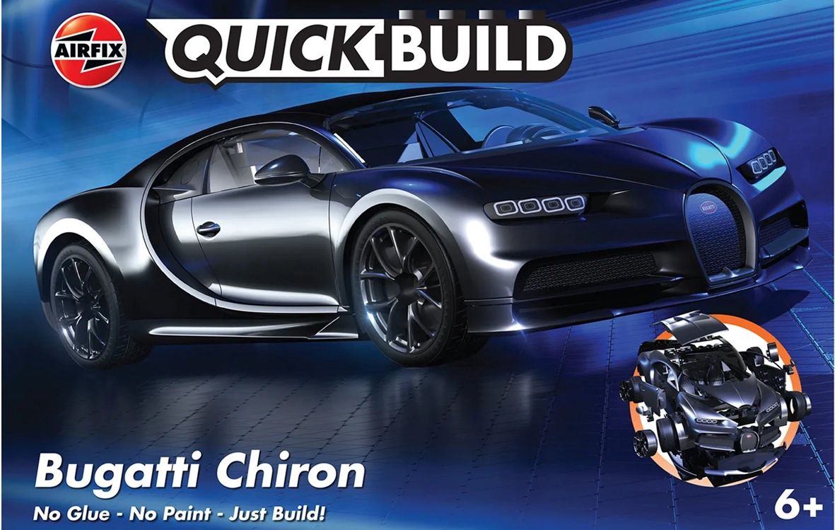 Airfix Quickbuild  Bugatti Chiron - Black J6025