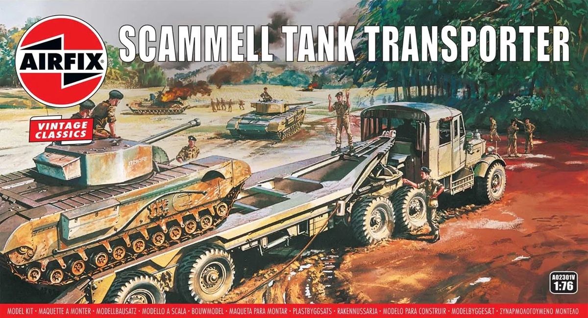 Airfix Vintage 1/76 Scammell Tank Transporter A02301V