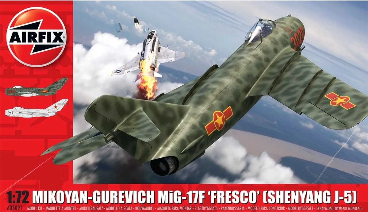 Airfix 1/72 Mikoyan-Gurevich MiG-17F &#39;Fresco&#39; (Shenyang J-5) A03091