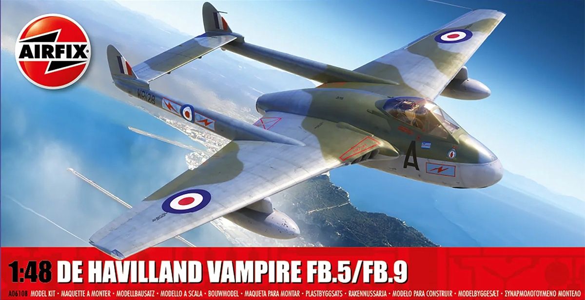 Airfix 1/48 de Havilland Vampire FB.5/FB.9 A06108