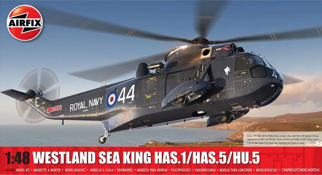 Airfix 1/48 Westland Sea King HAS1 HAS2 HAS5 HU5 A11006