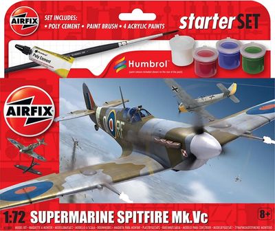 Airfix 1/72 Supermarine Spitfire MkVc Starter Set A55001