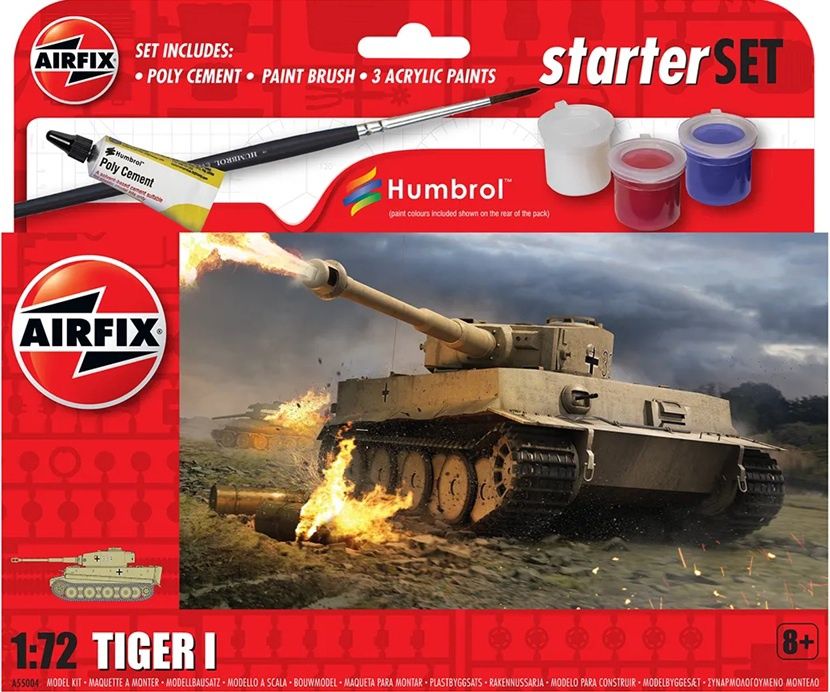 Airfix 1/72 Tiger I Starter Set A55004