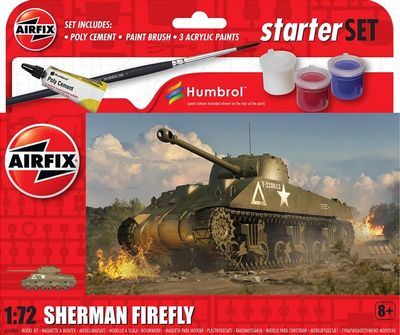 Airfix 1/72 Sherman Firefly Starter Set A55003