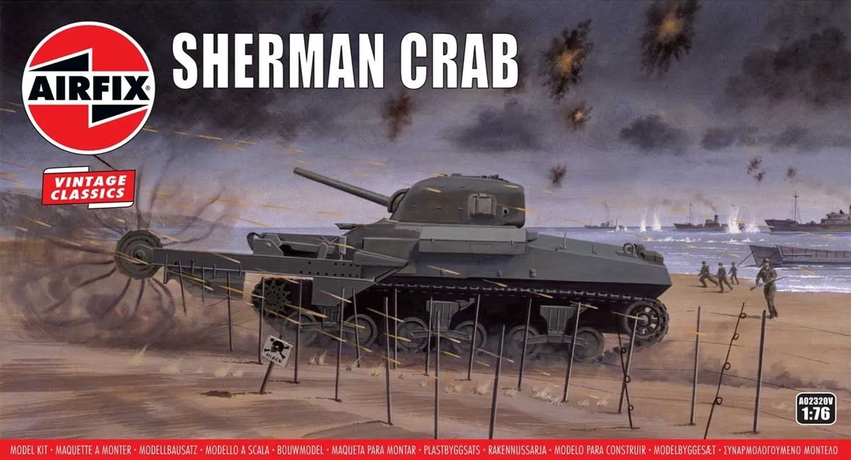 Airfix Vintage 1/76 Sherman Crab A02320V