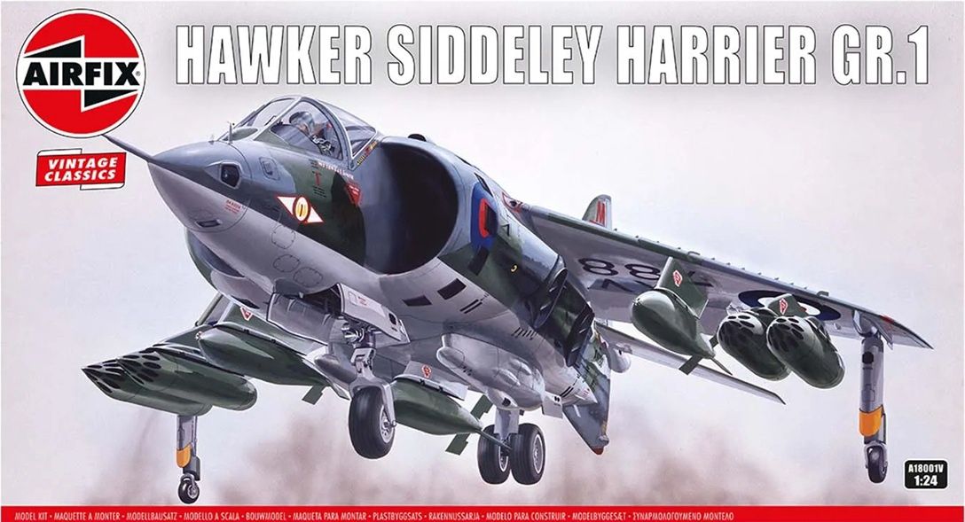 Airfix Vintage 1/24 Hawker Siddeley Harrier GR.1 A18001V