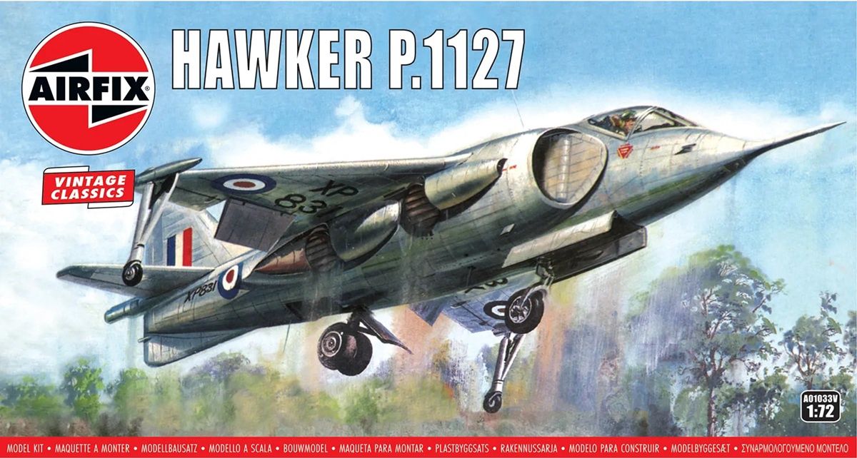 Airfix Vintage 1/72 Hawker P.1127 A01033V