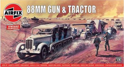 Airfix Vintage 1/76 88mm Gun &amp; Tractor A02303V