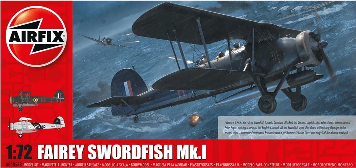 Airfix 1/72 Fairey Swordfish Mk.I Channel Dash 80th A04053B
