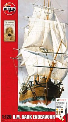 Airfix 1/120 H.M. Bark Endeavour Gift Set A50047