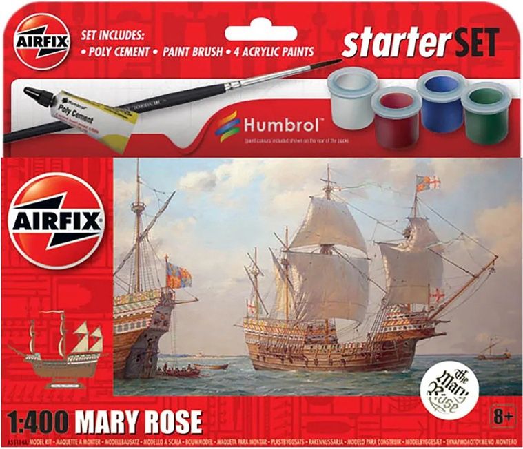 Airfix 1/400 Mary Rose Starter Set A55114A