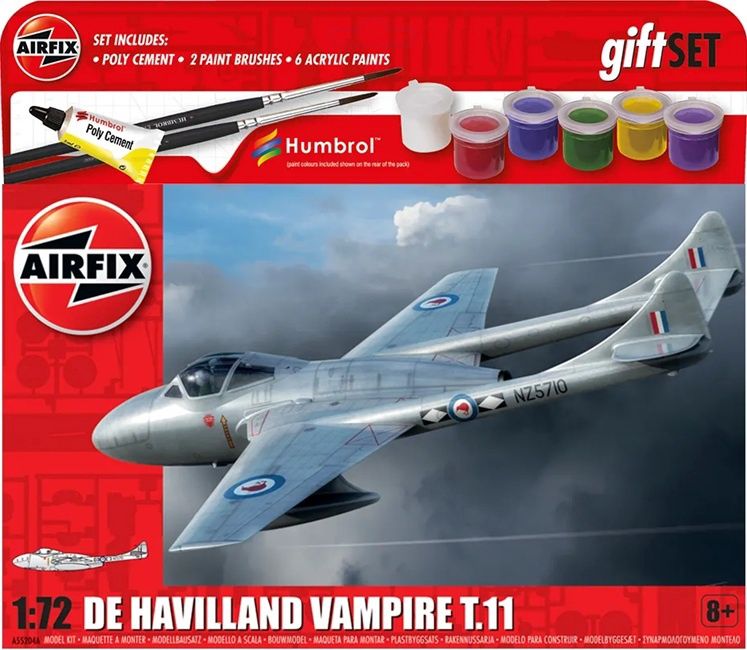 Airfix 1/72 de Havilland Vampire T.11 Starter Set A55204A