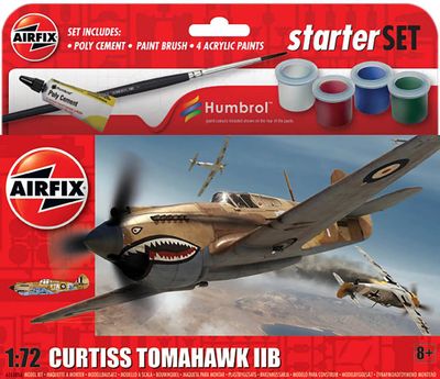 Airfix 1/72 Curtiss Tomahawk IIB Starter Set A55101A