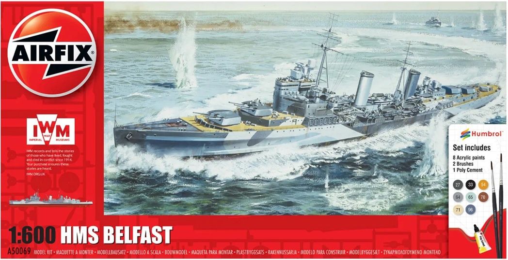 Airfix 1/600 HMS Belfast Gift Set A50069