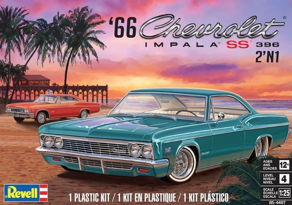 Revell 1/25 1966 Chevrolet Impala SS 396 (2 in 1) 85-4497
