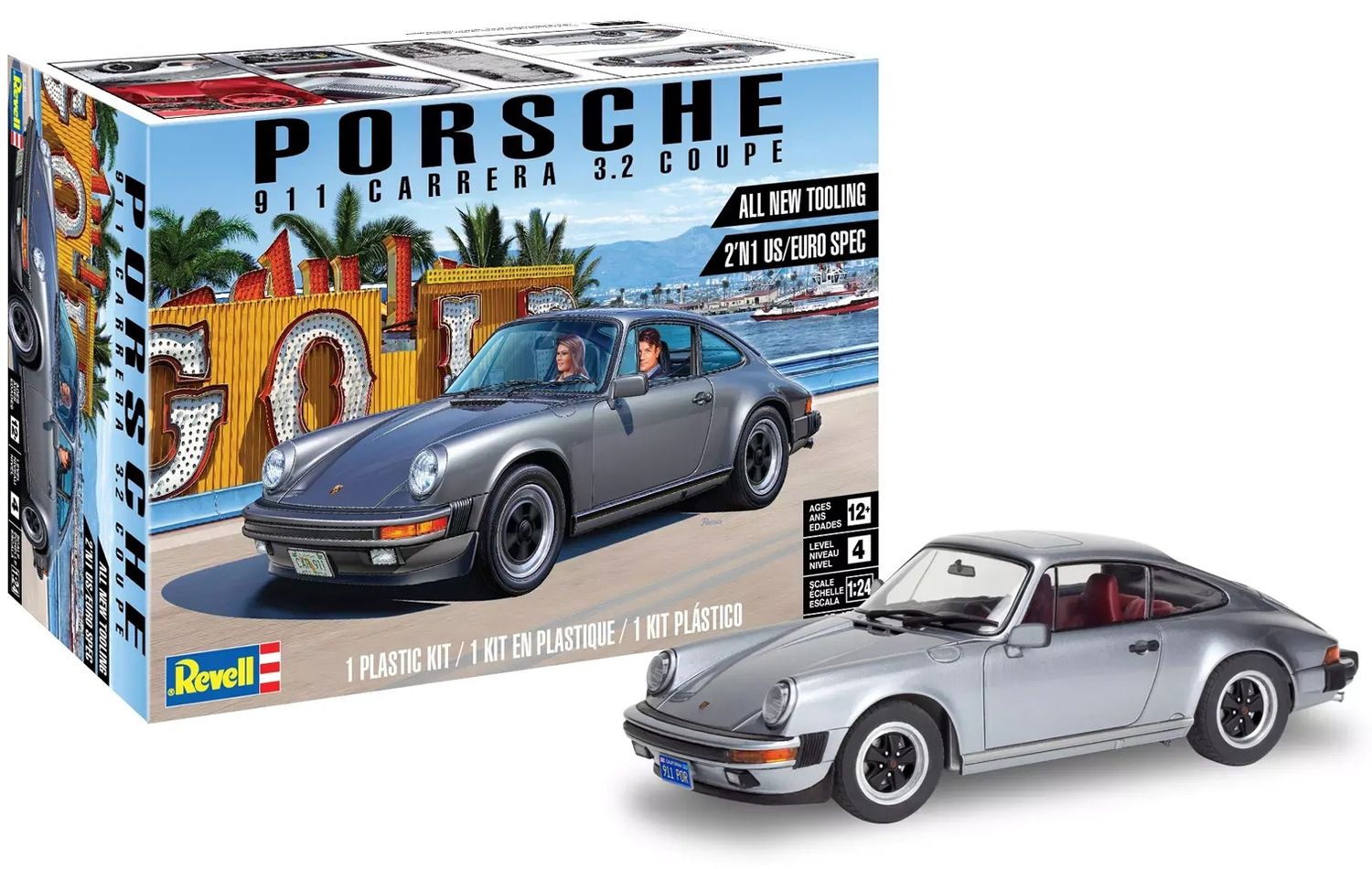 Revell 1/24 1984 Porsche 911 Carrera 3.2 Coupe 2&#39;n1 85-4521