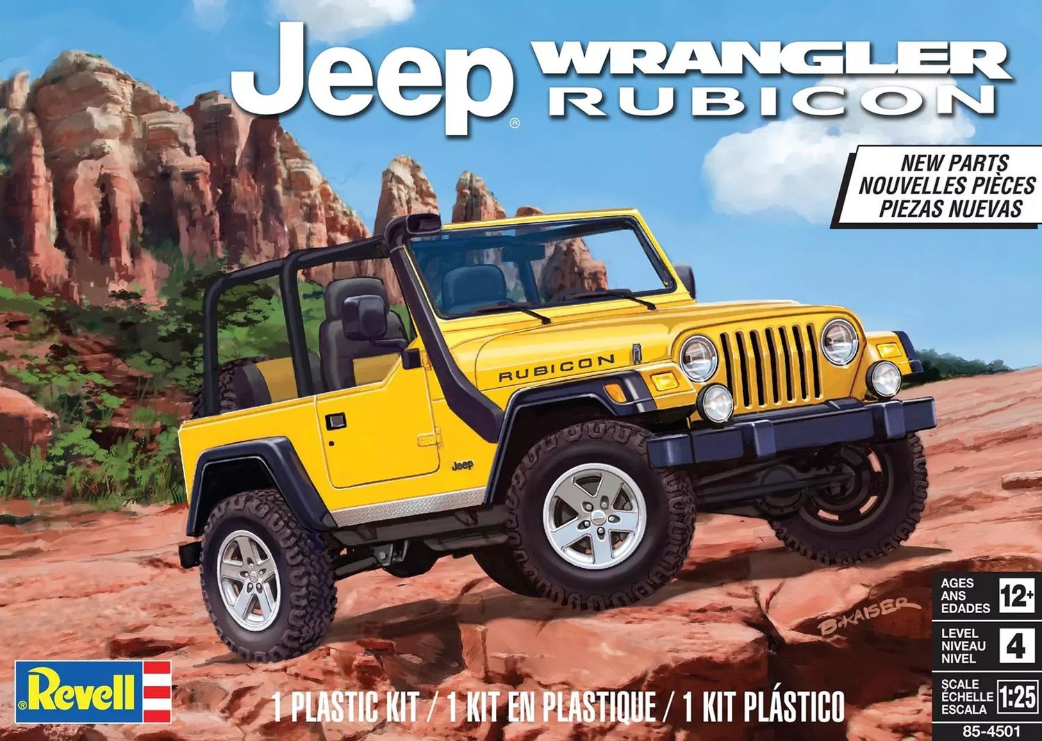 Revell 1/25 Jeep Wrangler Rubicon 85-4501