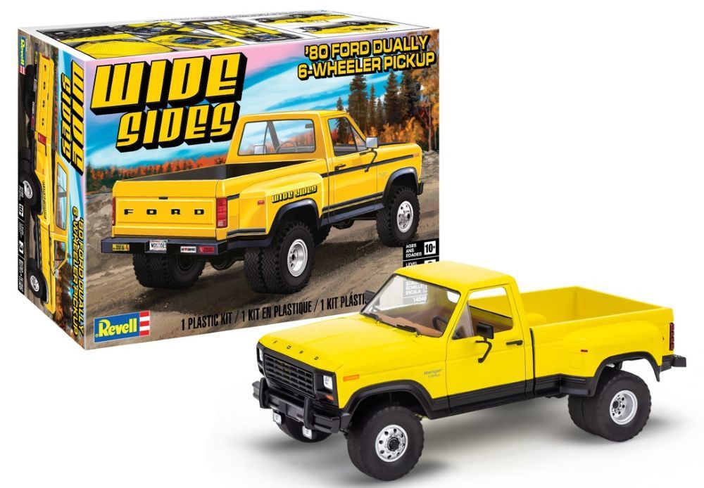 Revell 1/25 &#39;80 Ford Dually 6-Wheeler Pickup Wide Sides 14546