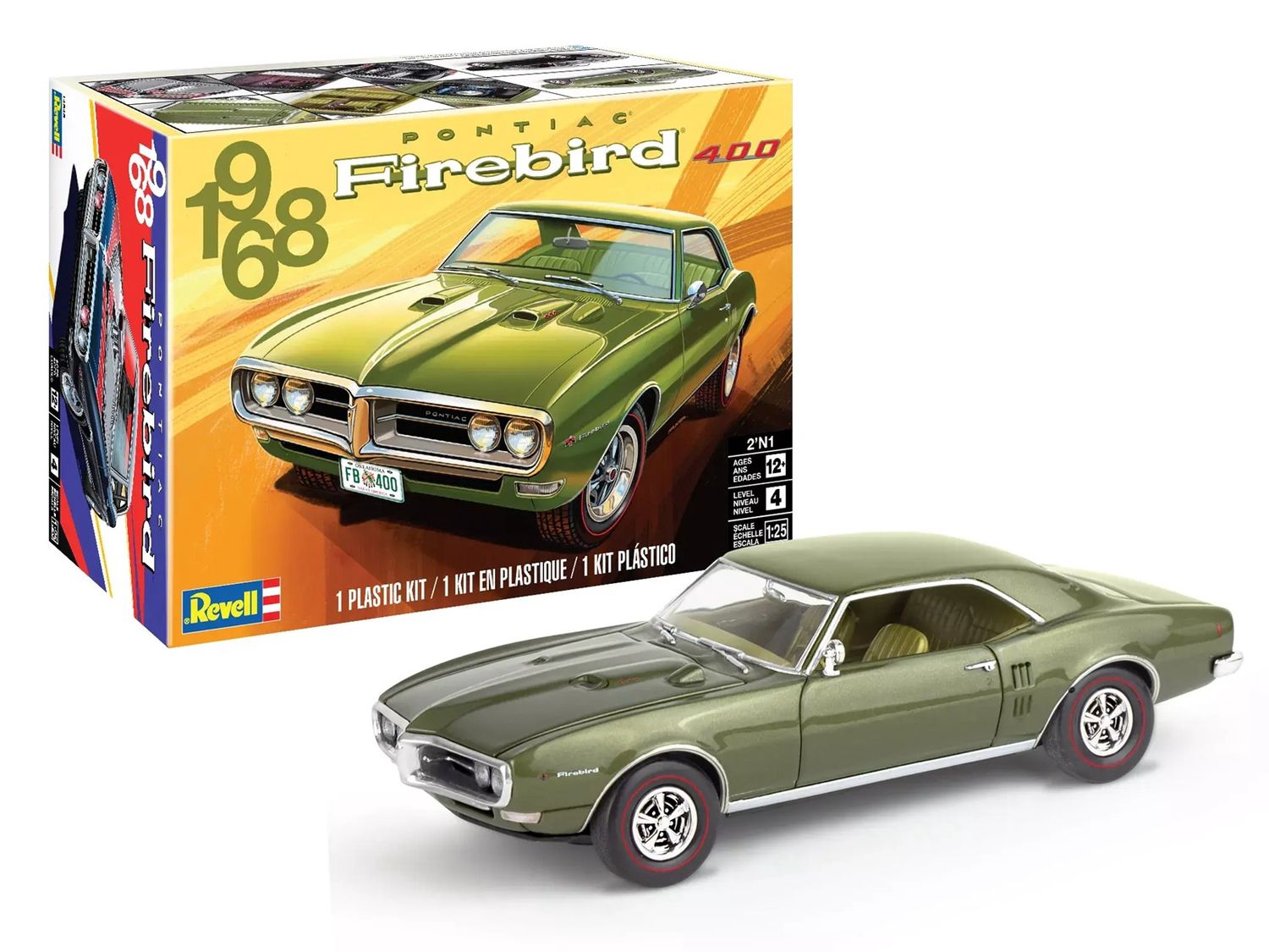 Revell 1/25 1968 Pontiac Firebird 400 2&#39;n1 14545