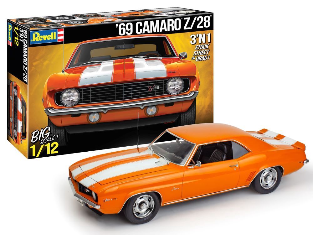 Revell 1/12 &#39;69 Camaro Z/28 3&#39;n1 12812