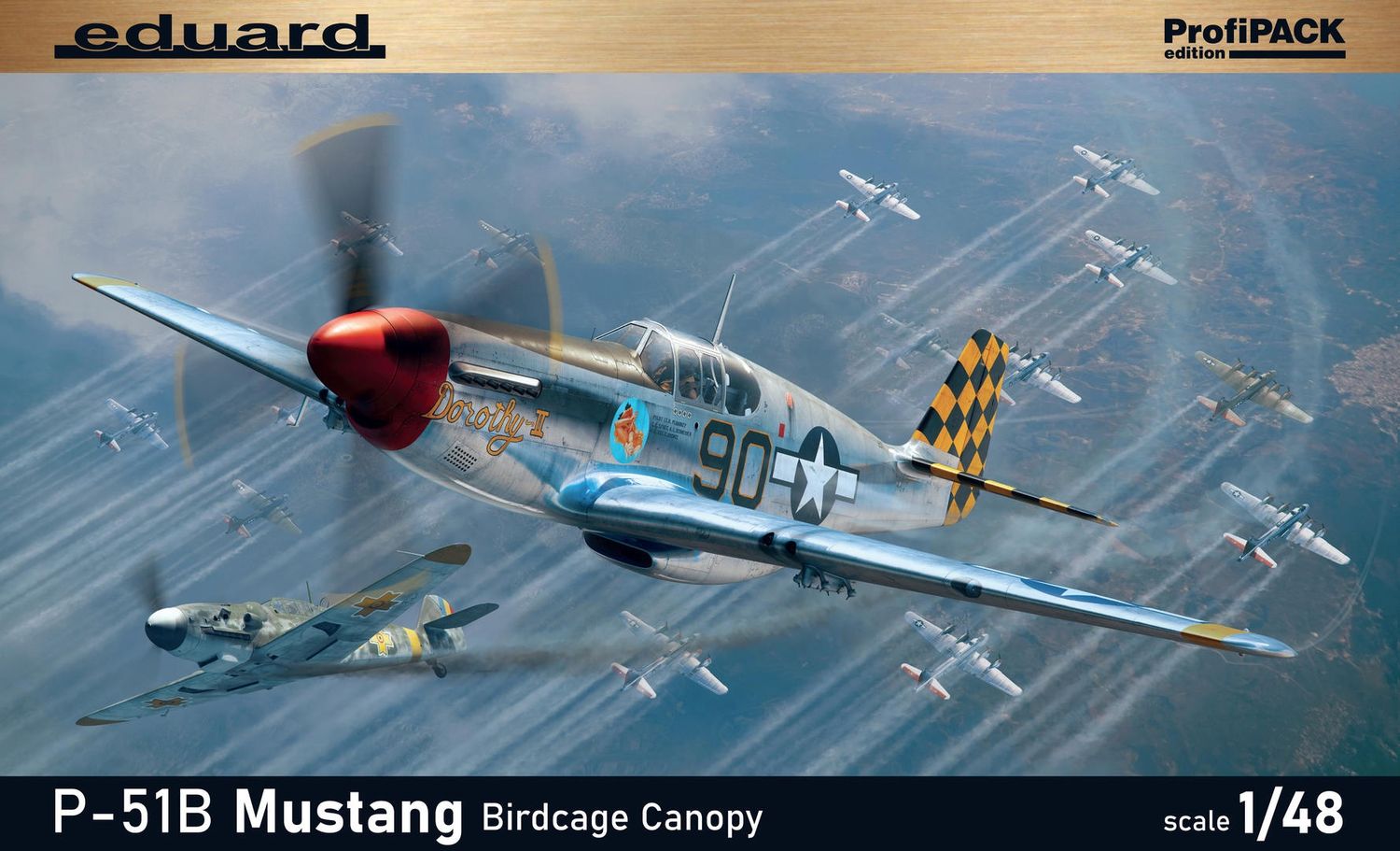 Eduard 1/48 P-51B Mustang w/ Birdcage Canopy [ProfiPACK] 82107