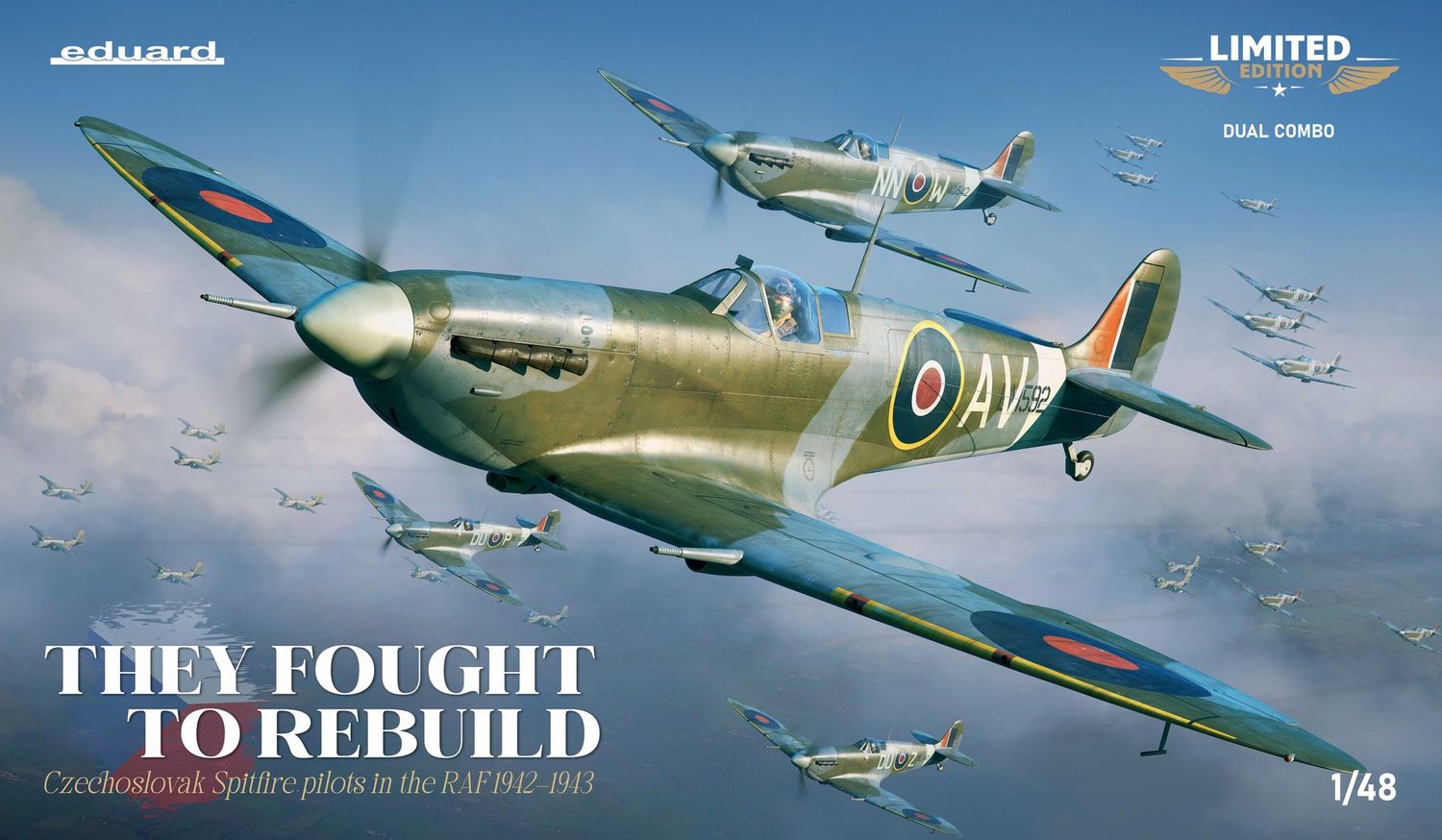 Eduard 1/48 Spitfire Mk.Vb &quot;They Fought to Rebuild&quot; Dual Combo [Limited Edition] 11180