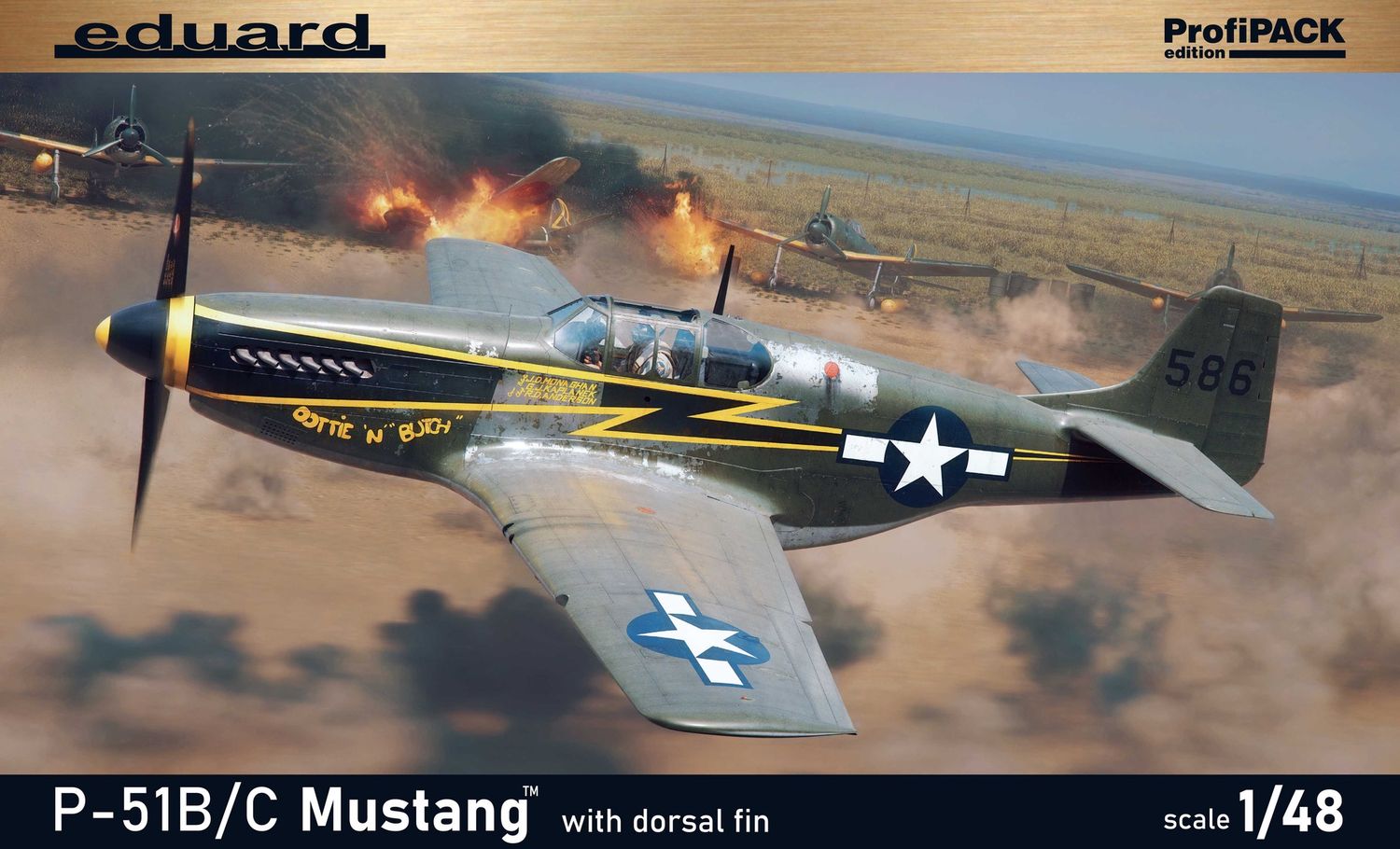 Eduard 1/48 P-51B/C Mustang w/Dorsal Fin Profipack Edition 82108