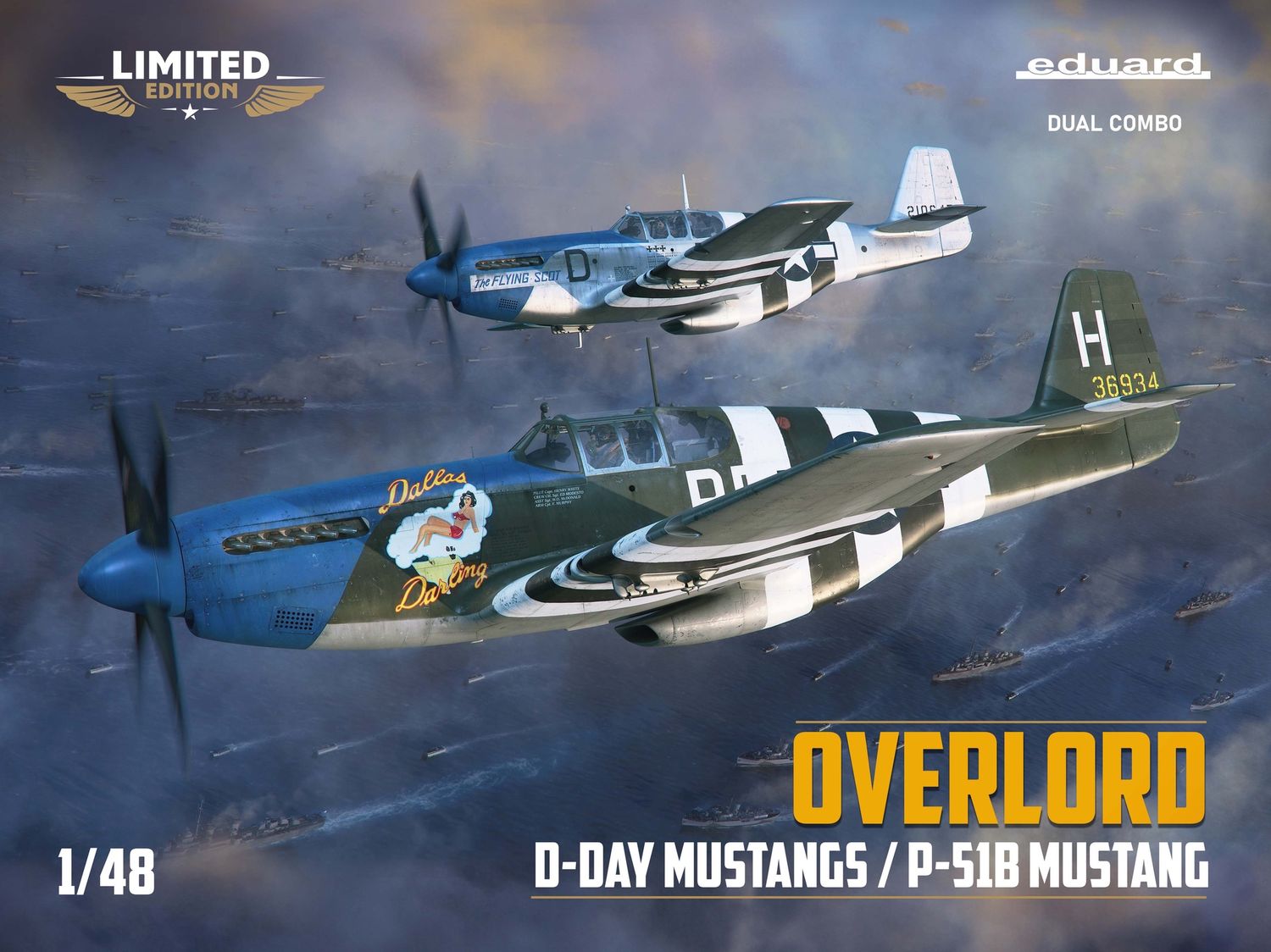 Eduard 1/48 Overlord: D-Day Mustangs / P-51B Mustang Dual Combo Limited Edition 11181