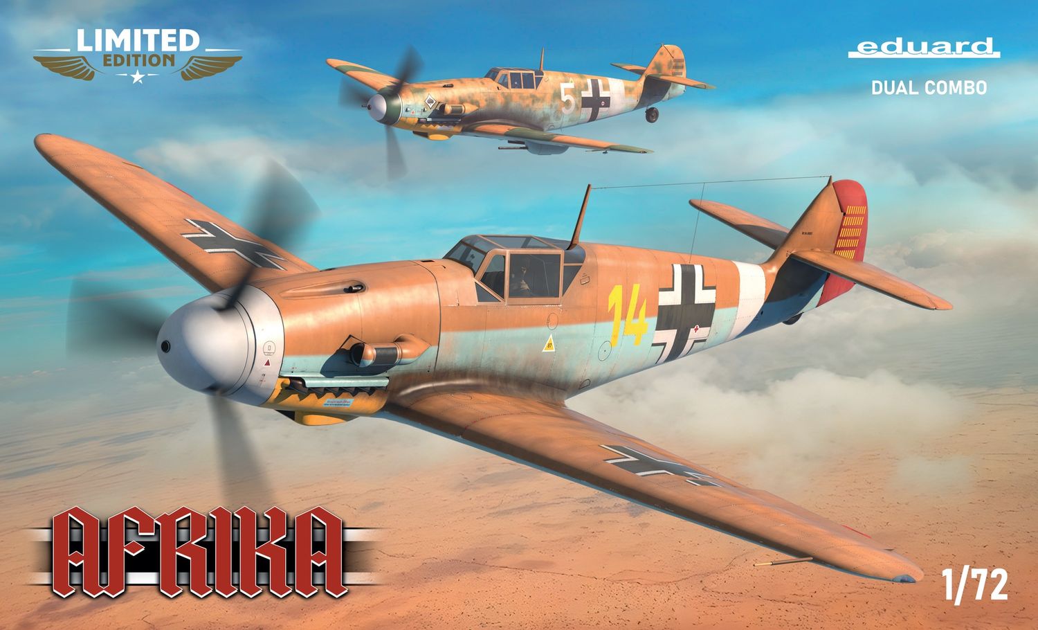 Eduard 1/72 Afrika (Bf 109) Dual Combo Limited Edition 2112