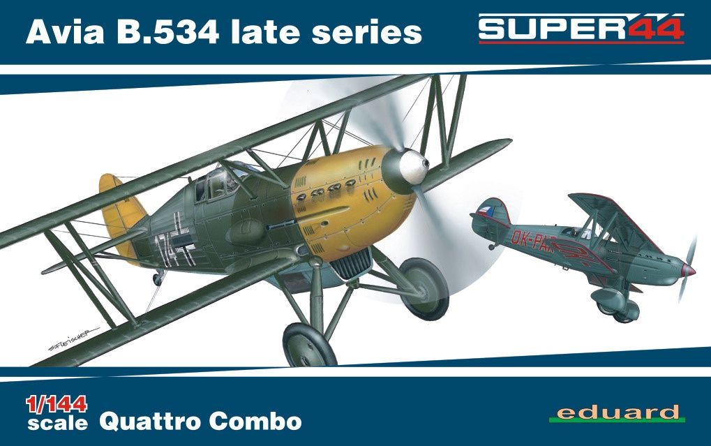 Eduard 1/144 Avia B.534 Late Series Quattro Combo 4452