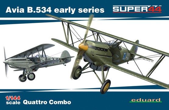 Eduard 1/144 Avia B.534 Early Series Quattro Combo 4451