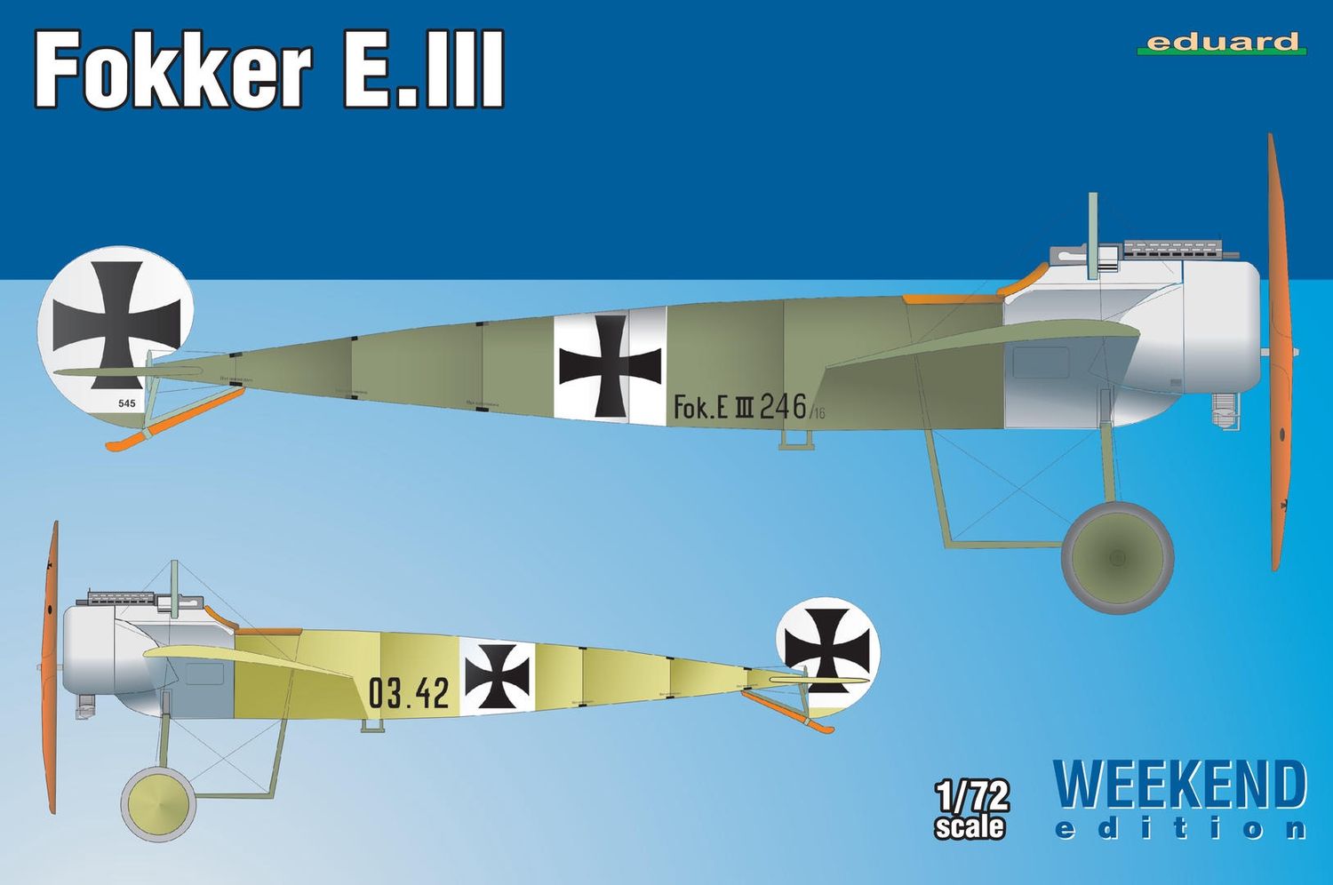 Eduard 1/72 Fokker E.III [Weekend Edition] 7444