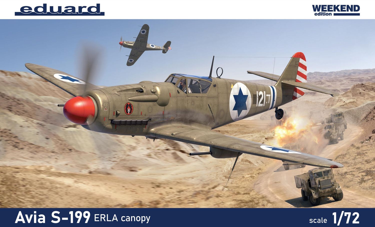 Eduard 1/72 Avia S-199 Erla Canopy [Weekend Edition] 7472