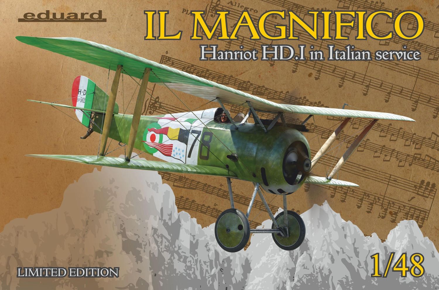 Eduard 1/48 IL MAGNIFICO Hanriot HD.I in Italian Service [Limited Edition] 11139