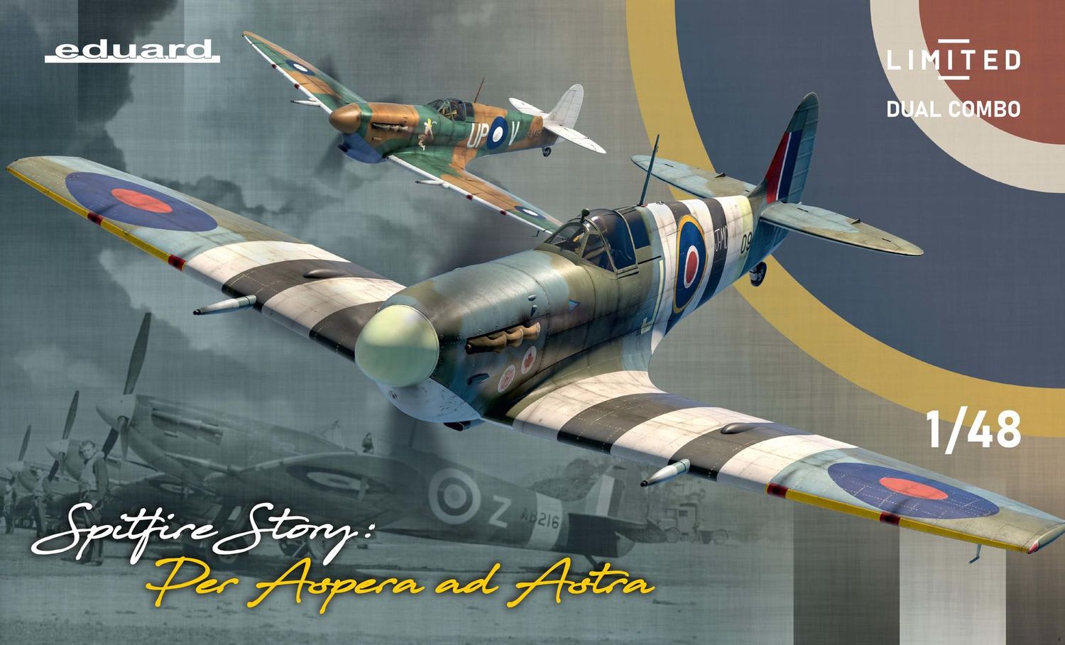 Eduard 1/48 Spitfire Story: Per Aspera ad Astra Dual Combo [Limited Edition] 11162