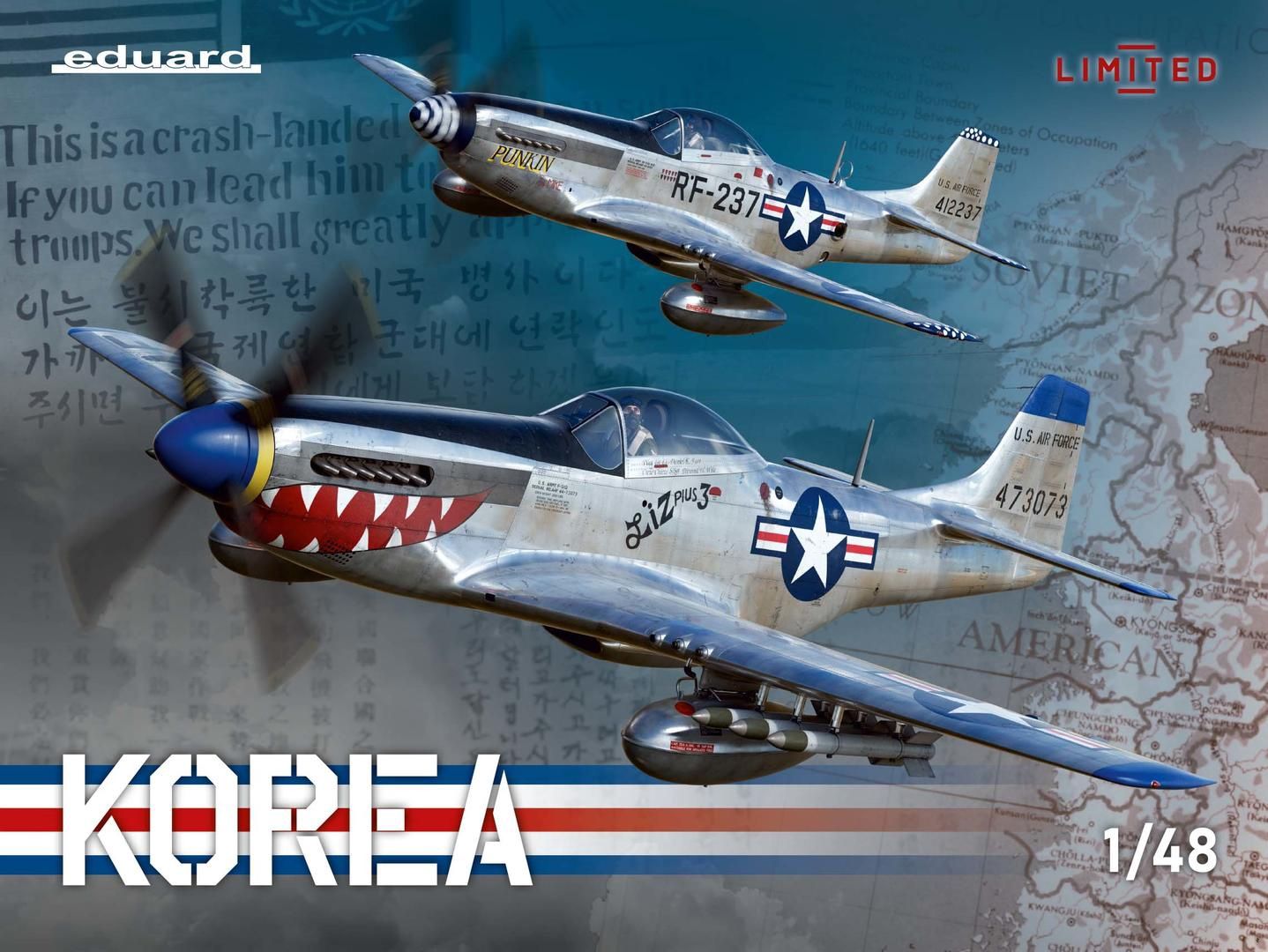 Eduard 1/48 F-51D RF-51D Mustang &#39;Korea&#39; Dual Combo [Limited Edition] 11161