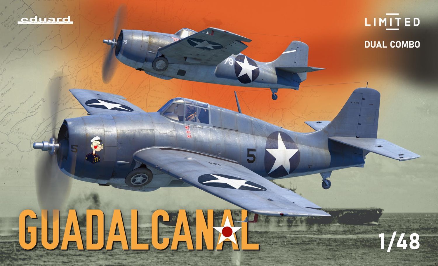 Eduard 1/48 Guadalcanal&#39; F4F-4 Wildcat Dual Combo [Limited Edition] 11170