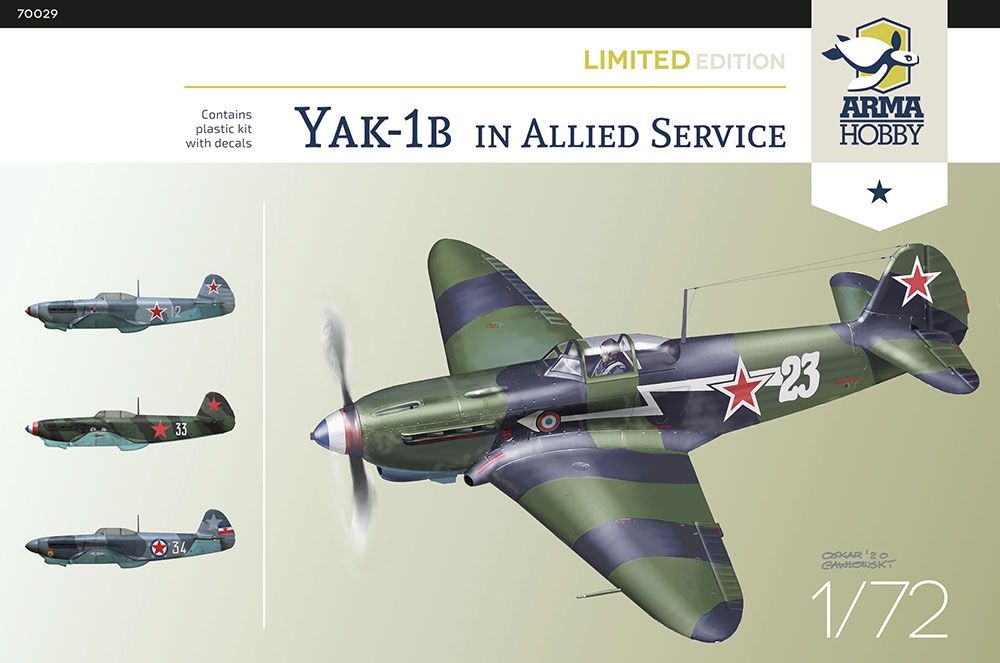 Arma Hobby 1/72 Yakovlev Yak-1b in Allied Service 70029
