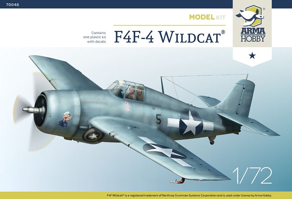 Arma Hobby 1/72 F4F-4 Wildcat Model Kit 70048