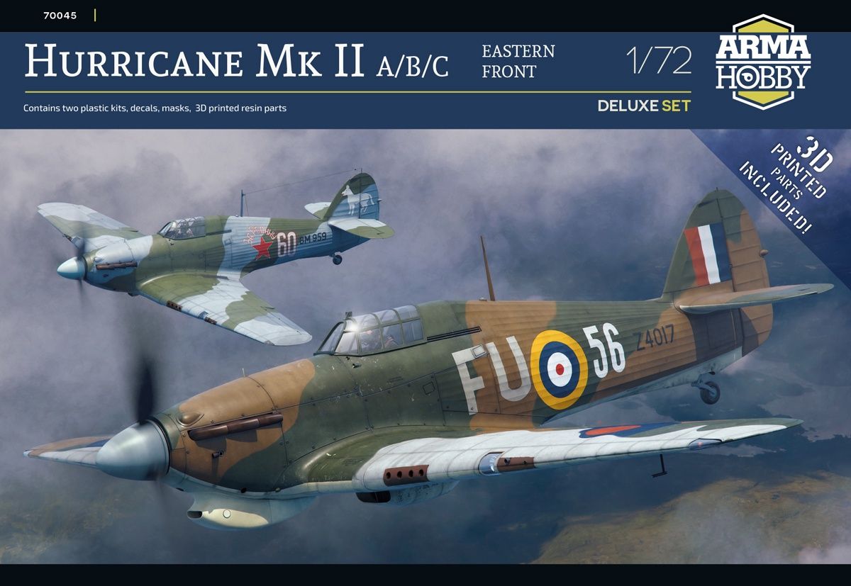 Arma Hobby 1/72 Hurricane Mk II A/B/C &quot;Eastern Front&quot; Deluxe Set 70045
