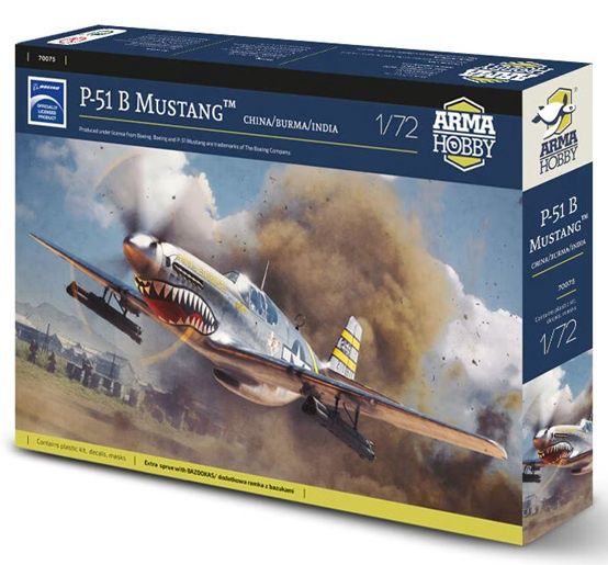 Arma Hobby 1/72 P-51B Mustang China/Burma/India 70075