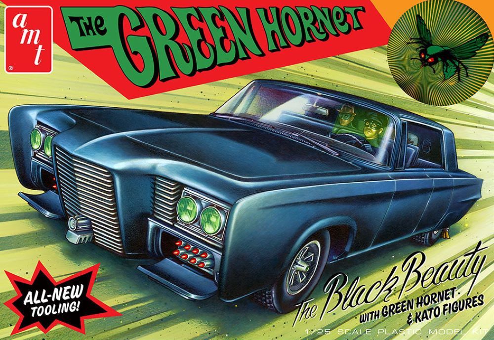AMT 1/25 Green Hornet Black Beauty w/Green Hornet &amp; Kato Figures 1271