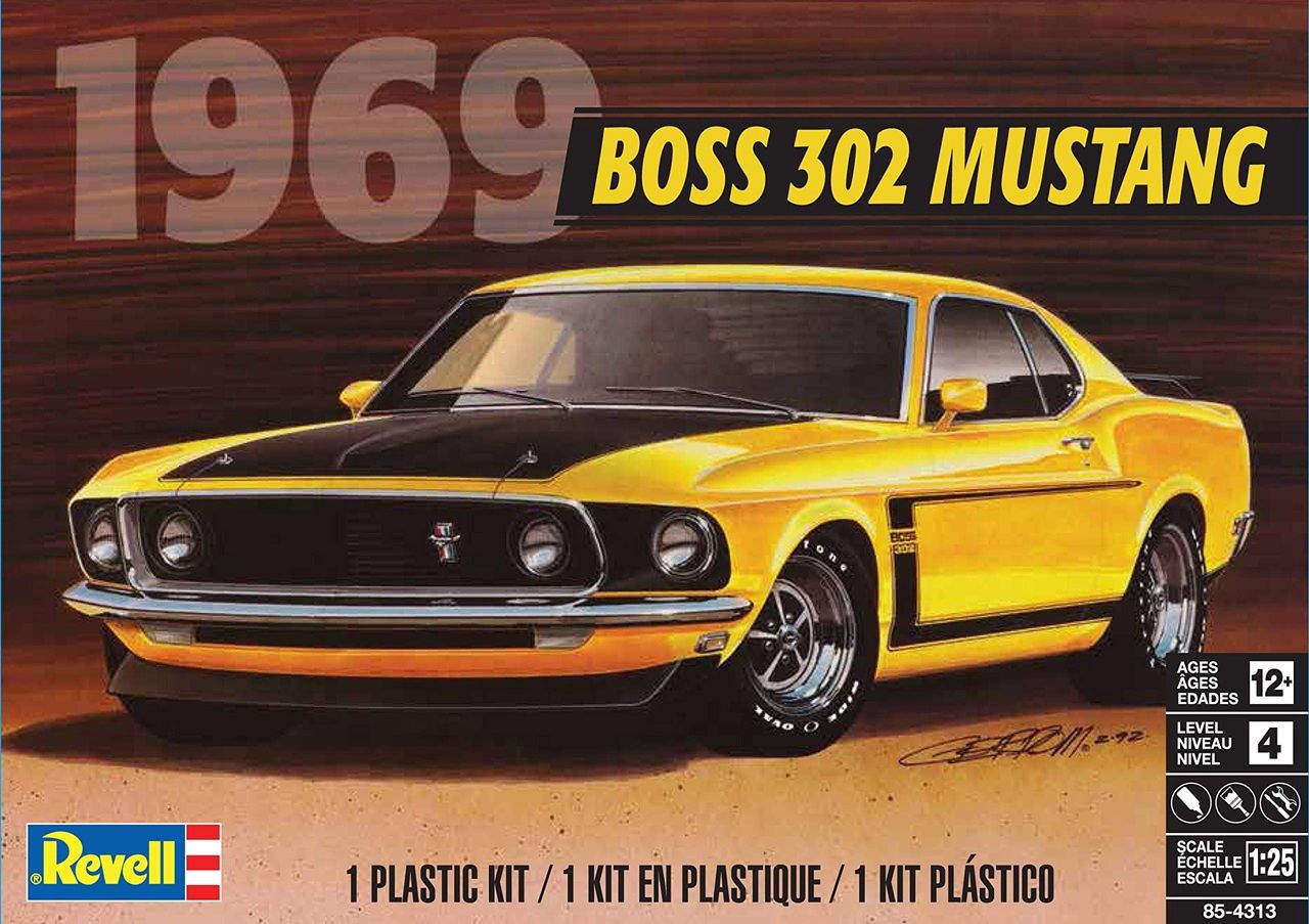 Revell 1/25 1969 Boss 302 Mustang 85-4313