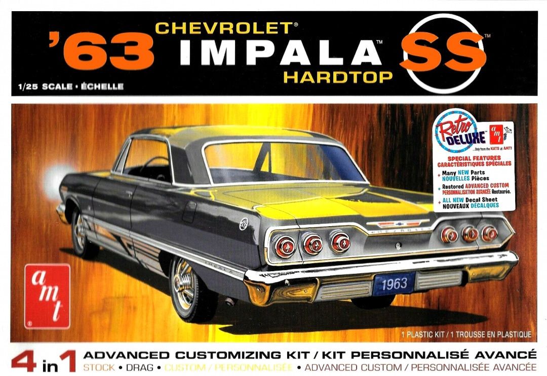 AMT 1/25 &#39;63 Chevrolet Impala SS Hardtop 4 in 1 1149