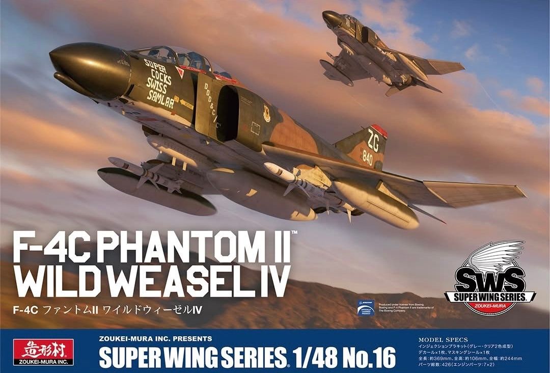 Zoukei-Mura 1/48 F-4C Phantom II Wild Weasel IV SWS48-16